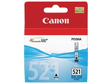 CANON n CLI-521 C - 2934B001 - 1 x Cyan - Ink tank - For PIXMA iP3600, iP4700, MP540, MP550, MP560, MP620, MP630, MP640, MP980, MP990, MX860, MX870 (2934B001)