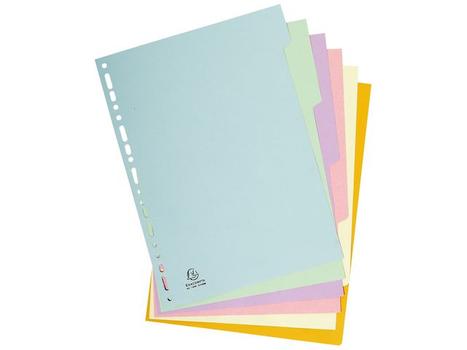 EXACOMPTA Skilleblad EXACOMPTA FOREVER A4 6-delt (1606E*50)