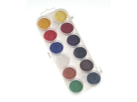 EMO Akvarellfarger sett 30mm 12 farger (11113)