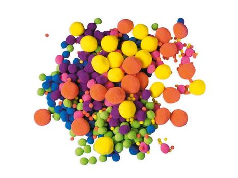 PLAYBOX Pom Pom neon assorterte farger (500) (2470241)