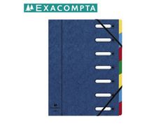 EXACOMPTA Sorteringsmappe A4 7-delt Blå Karton