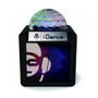 DELTACO Cube Nano, mini speaker, built-in light show, Bluetooth, black