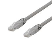 DELTACO U / UTP Cat6a patch cable, LSZH, 20m, Gray