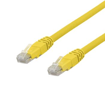 DELTACO U / UTP Cat6a patch cable, LSZH, 1.5m, Yellow (TP-611GLAU)