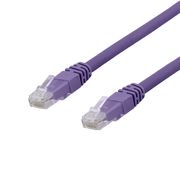 DELTACO U / UTP Cat6a patch cable, LSZH, 1m, purple