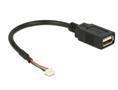 DELOCK 84834 0.15m USB A Black USB cable