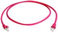 Telegärtner Patchkabel CAT6A, 2m, Rot, 500MHz, S-STP(S/FTP)