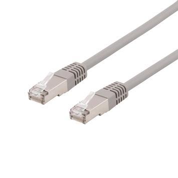 Deltaco Cat6a patchkabel - 25m - grå U/FTP (STP-625AU)