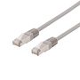 DELTACO S / FTP Cat6 patch cable, delta cert, LSZH, 0.3m, gray