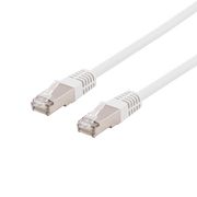 DELTACO Netværkskabel Cat6 S/FTP RJ45 - Skærmet - 1m - Hvid