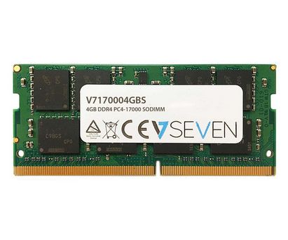 V7 4GB DDR4 2133MHZ CL15 NON ECC SO DIMM PC4-17000 1.2V MEM (V7170004GBS)