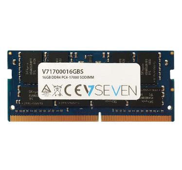 V7 16GB DDR4 2133MHZ CL15 NON ECC SO DIMM PC4-17000 1.2V MEM (V71700016GBS)
