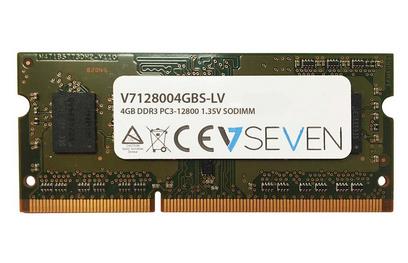 V7 4GB DDR3 1600MHZ CL11 NON ECC SO DIMM PC3-12800 1.35V MEM (V7128004GBS-LV)
