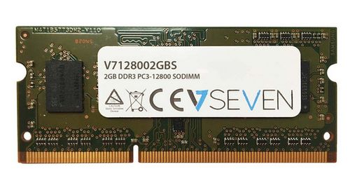 V7 2GB DDR3 1600MHZ CL11 NON EC SO DIMM PC3-12800 1.5V LEG MEM (V7128002GBS)