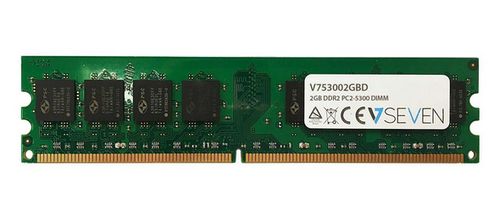 V7 2GB DDR2 667MHZ CL5 NON ECC DIMM PC2-5300 1.8V LEG MEM (V753002GBD)