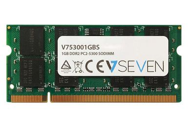 V7 1GB DDR2 667MHZ CL5 NON ECC SO DIMM PC2-5300 1.8V LEG MEM (V753001GBS)