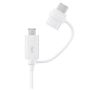 SAMSUNG EP-DG930 1.5m USB-A to USB-C and Micro-USB Cable White (EP-DG930DWEGWW)