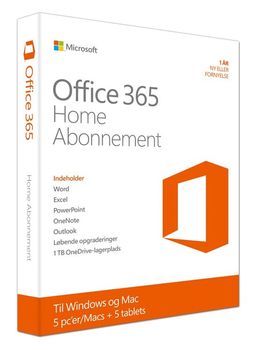 MICROSOFT Office 365 Home Dan 1år (6GQ-00806)