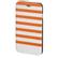 HAMA Lommeboksveske DesignLine iPhone6/ 6S Stripe Oransje/ Hvit