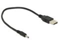 DELOCK Cable USB Type-A Plug Power > DC 3.0 x 1.1 mm male 27 cm