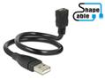DELOCK Cable USB 2.0 A male > USB 2.0 Micro-B female 0.35 m