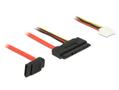 DELOCK SATA-Kabel Delock SATA III up +4pin -> SATA 22pin 0.30m