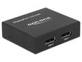 DELOCK Displayport 1.2 Splitter 1 x Displayport in > 2 x Displayport out 4K
