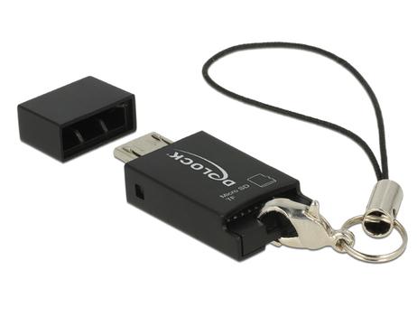 DELOCK Card Reader Delock USB micro B -> microSD OTG extern (91738)