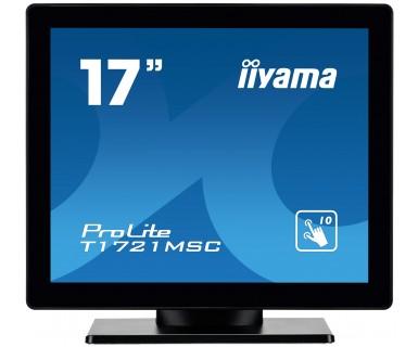 IIYAMA ProLite T1721MSC-B1 - LED monitor - 17" - touchscreen - 1280 x 1024 @ 75 Hz - TN - 250 cd/m² - 1000:1 - 5 ms - DVI-D, VGA - speakers - black (T1721MSC-B1)