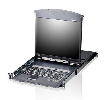 ATEN 8 Port RJ45 KVM & Dual rail (KL1508AM-AXA-2XK07GG)
