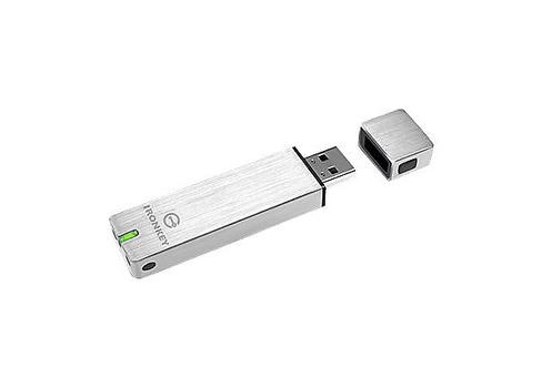 KINGSTON IronKey Basic S250 - USB flash drive - encrypted - 32 GB - USB 2.0 - FIPS 140-2 Level 3 (IKS250B/32GB)