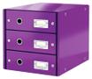 LEITZ F?rvaringsbox Click & Store 3 l?dor WOW Lil