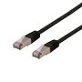 DELTACO S / FTP Cat6 patch cable, delta cert, LSZH, 1.5m, black