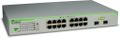 Allied Telesis Allied 16x10/ 100/ 1000BaseT WebSmart switch with 2 unpopulated SFP bays