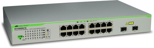 Allied Telesis WEB SMART SWITCH 16-PORT 10/ 100/ 1000TX W/ 2 SFP BAYS EN (AT-GS950/16-50)