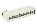 DELOCK Keystone Desktop Patch Panel 12 Port grey