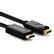 DELEYCON DP to HDMI Cable - 1080p - black - 3,0m, Displayport: Han - HDMI: Han