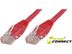MICROCONNECT UTP CAT5E 0.3M RED PVC MICRO