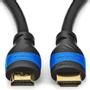 DELEYCON HDMI Cable - HQ Black Polybag 4,0m, HDMI 1,4, ethernet, Full HD & 3D