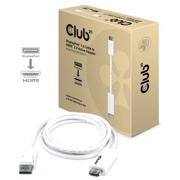 CLUB 3D Kabel Video DisplayPort => HDMI ST/ST 3,0m aktiv *Club3D* (CAC-1073)