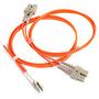 PEAKOPTICAL LC/PC-LC/PC Duplex MM 2M OM4 3mm Fiber Diameter 50/125 um
