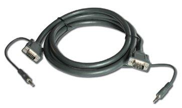 KRAMER C-GMA/GMA | With 3,5mm Audio | VGA - VGA | Max | GrÃ¥ | 7,6m (92-2202025)