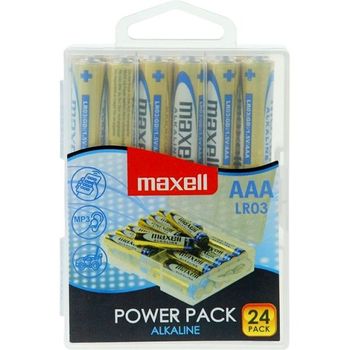 MAXELL batterier,  AAA (LR03), Alkaline, 1,5V, 24-pakk (790268.04.CN)
