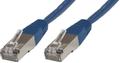 MICROCONNECT F/UTP CAT6 0.25m Blue LSZH 