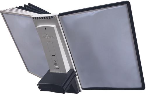 DURABLE SHERPA EXTENSION MODULE 10 registersystem suppleringssæt i A4 med 10 lommer i farverne sort og grå (5811-22)