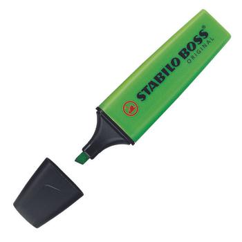 STABILO BOSS ORIGINAL Highlighter Chisel Tip 2-5mm Line Green (Pack 10) - 70/33 (70/33)