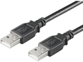 MICROCONNECT USB2.0  A-A 0,1m M-M, Black