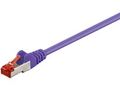 MICROCONNECT F/UTP CAT6 0.25m Purple PVC