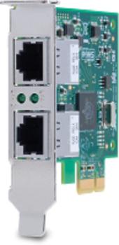 Allied Telesis s AT-2911T/ 2 - Network adapter - PCIe 2.0 low profile - Gigabit Ethernet x 2 - government,  federal government - TAA Compliant (AT-2911T/2-901)