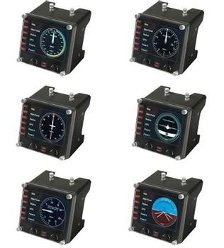 Logitech Saitek Pro Flight Instrument Panel - instrumentpanel for flyvningssimulator - kablet (945-000008)